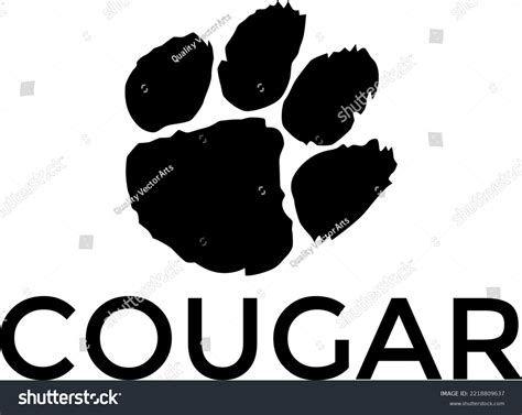 Cougar Paw Clip Art
