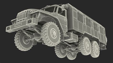 URAL 4320 Police Vehicle 3D model | 3D Molier International