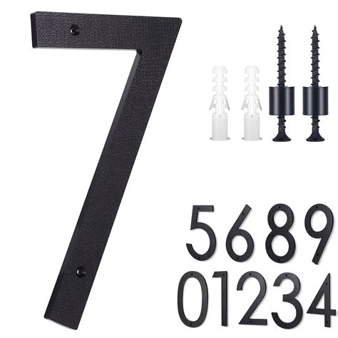 8 Inch Large House Numbers,Floating House Numbers, Big Modern House Numbers, Garden Door Address ...