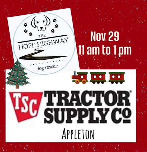 Tractor Supply Meet & Greet, W3098 E Calumet St Appleton, 29 November ...
