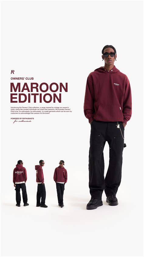 WELCOME TO THE OWNERS CLUB - MAROON EDITION | Модные макеты, Мода ...