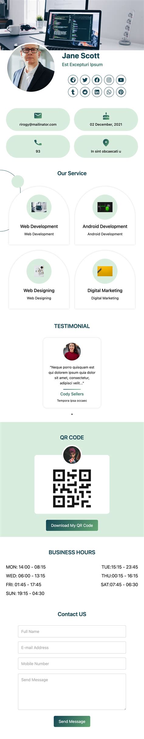 Vcard Examples 的图像结果