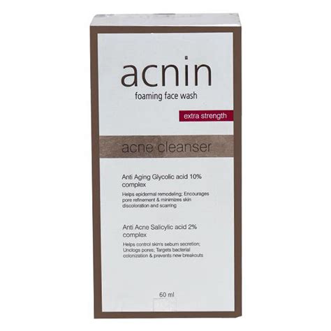Buy Acnin Foaming Face Wash, 60 ml | 19 Minutes Delivery | Apollo Pharmacy