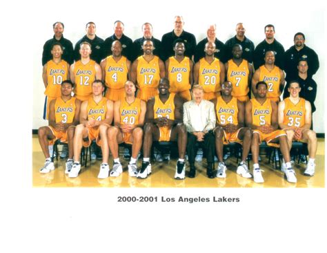 2000 2001 LOS ANGELES LAKERS TEAM PHOTO BASKETBALL O'NEAL BRYANT NBA | eBay