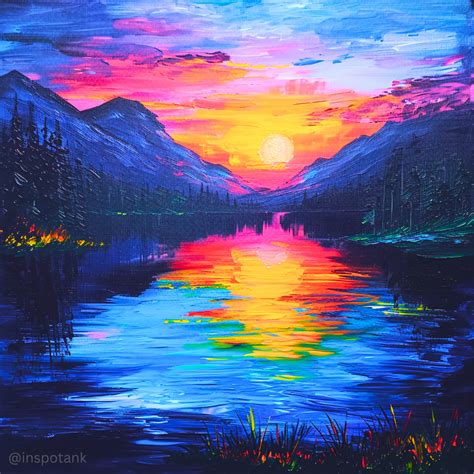 Acrylic Sunset Tutorials 的图像结果