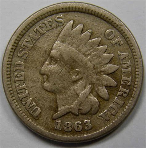 1863 Indian Head Penny Value: are No mint mark worth money?