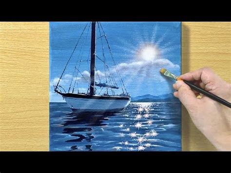 Acrylic Painting Sailing Boat Tutorials 的图像结果