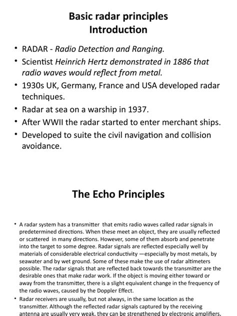 Image result for Basic Radar Principles