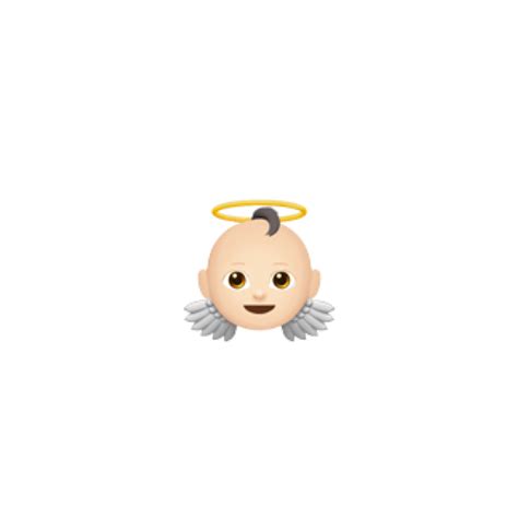 emoji baby angel png picsart ios iphone | Emojis de iphone, Whatsapp ...
