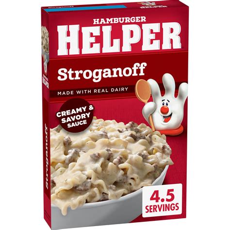 Hamburger Helper Pasta Stroganoff 6.4 oz Box Classic Creamy Family ...