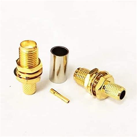 Buy 3AN Telecom SMA Female Jack RF Coax Connector with nut Crimp for ...