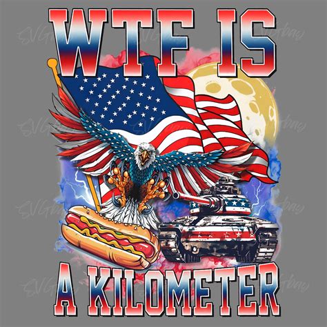 WTF Is A Kilometer Patriotic Eagle PNG Digital Download File | Inspire ...