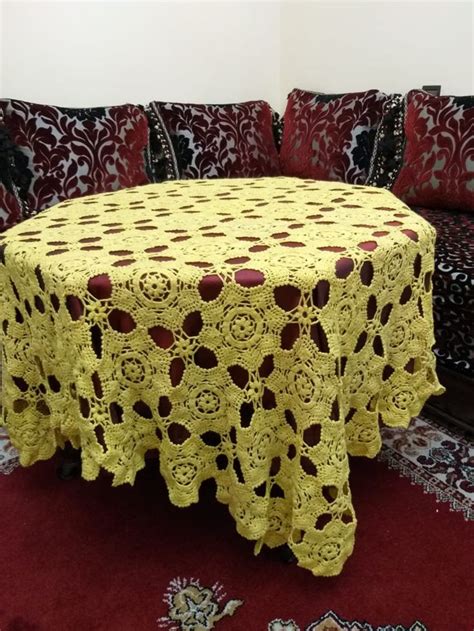 Image result for Cloth Crochet Round Table Tutorial