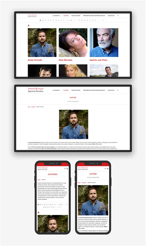 Página web Antonia Kerrigan - Dommia