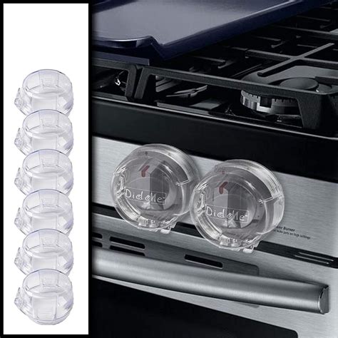 Driddle 6 Pack Clear Stove Knob Safety Covers - Protect India | Ubuy