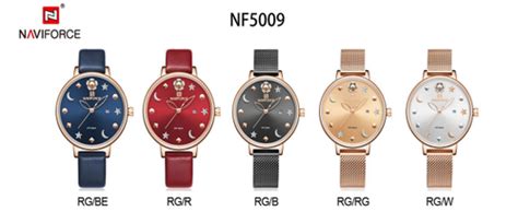 Naviforce Women's Analog Watch - NF5009 Naviforce Analog Stylish ...