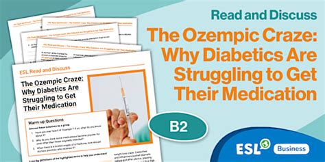 ESL Read & Discuss: 'The Ozempic Craze' for B2 adults