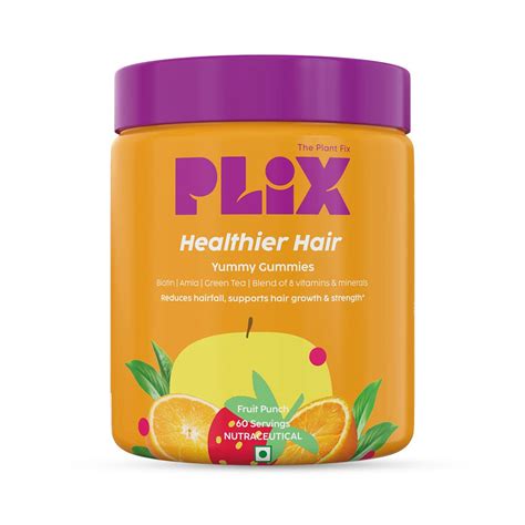 PLIX Biotin Hair Gummies For Healthy, Strong Hair & Reduced Hairfall ...
