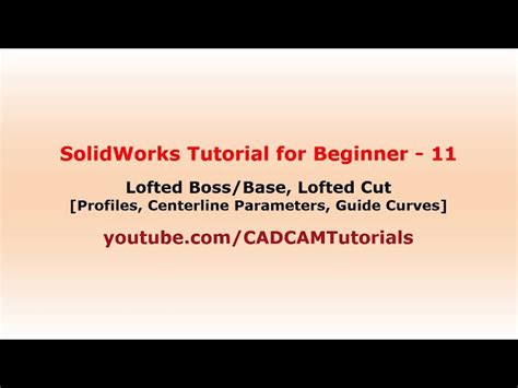 Solidworks Lofted Boss/Base 的图像结果