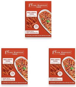 PINK HARVEST FARMS Red Lentil Penne Pasta, 200 g Penne Pasta Price in ...
