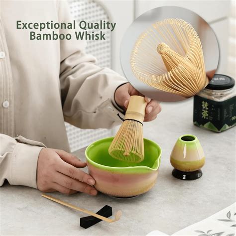 4-Piece Matcha Tea Set - Matcha Bowl, Matcha Whisk, Matcha Scoop ...
