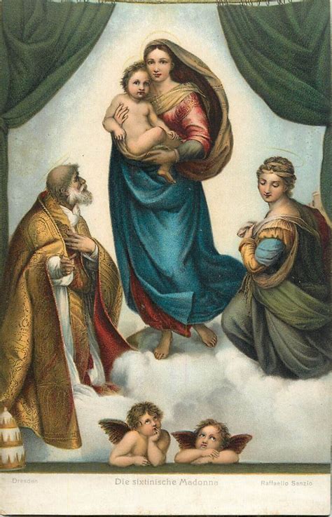 The Sistine Madonna by Raffaello Sanzio c.1907 Stengel fine art ...