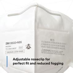 3M™ Particulate Respirator 9502+ N95, 500 ea/Case | 3M India