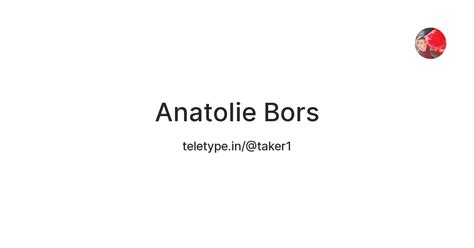 Anatolie Bors — Teletype