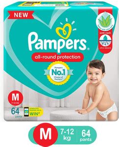 Pampers All-Round Protestation Anti-Rash Lotion With Aloe - M - Buy 64 ...