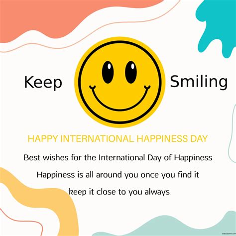 international day of happiness Messages, Wishes, Status, and Images