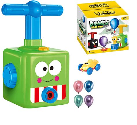 Magicwand Balloon Powered Launcher Car Toy Set with Pump【Colors As Per ...