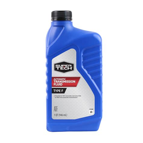 Super Tech Automatic Transmission Fluid Type F, 1 Quart for Ford Pre-1977, Shear Stable ...