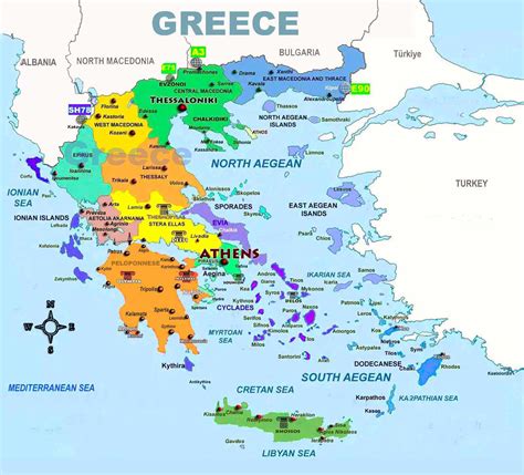 Detailed Maps of Greece and the Greek islands