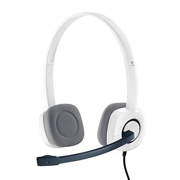 Logitech H150 Wired On Ear Headphones With Mic (White) : Amazon.in ...