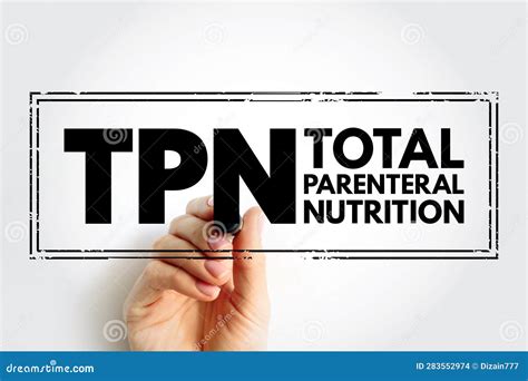 TPN - Total Parenteral Nutrition Acronym, Concept On Blackboard Stock Photo | CartoonDealer.com ...