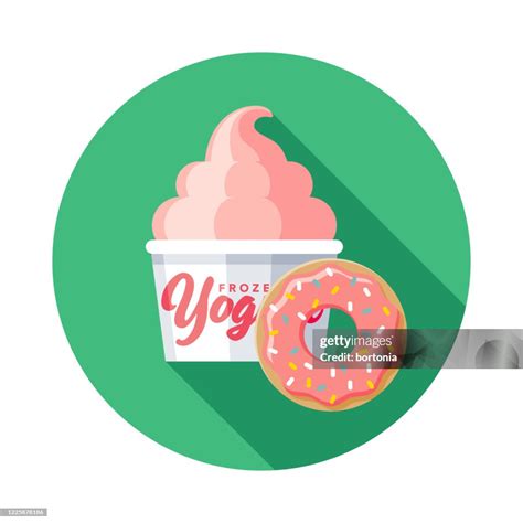 Donut Frozen Yogurt Flavor Icon High-Res Vector Graphic - Getty Images