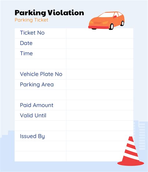 Violation Tickets - 10 Free PDF Printables | Printablee