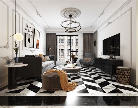 美式客厅 - 效果图交流区-建E室内设计网