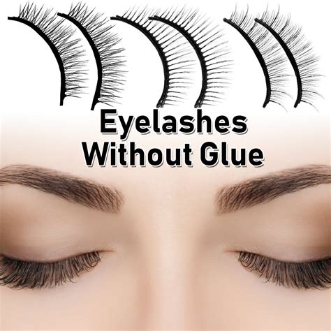 Willstar False Eyelashes Reusable Self-Adhesive Eyelashes without Glue ...