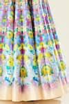 Buy Multi Color Silk, Lycra, Kota Doria, Leela Flower Print Bridal ...