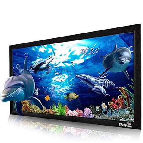 ELCOR® PRO-Series home theater fix frame projection screen, 120-Inches ...
