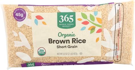 Amazon.com : 365 by Whole Foods Market, Organic Short Grain Brown Rice ...