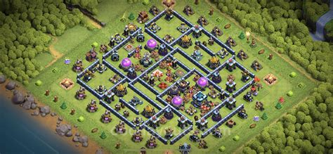 Diseño al Maximo Ayuntamiento 13 Copiar, Híbrido - Full COC TH13 Aldea ...