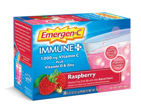 Raspberry Vitamin C Supplement for Immune Support | Emergen-C