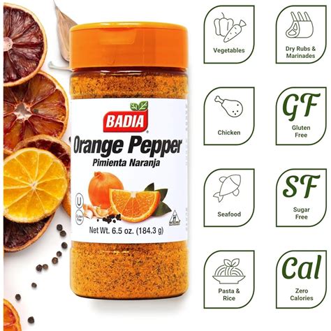 $1/mo - Finance Badia Orange Pepper Seasoning, 6.5 oz - Pepper, Garlic ...