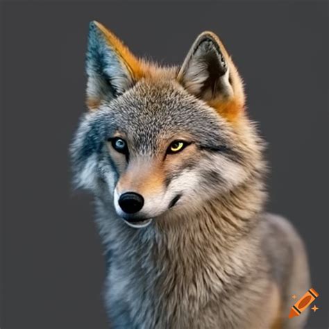 Wolf fox hybrid on Craiyon