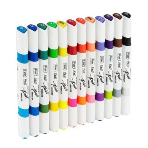 Flair Creative 2 in 1 Acrylic Paint Marker Set of 12 - SCOOBOO - Flair