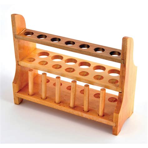 Wooden Test Tube Rack, 13-Tube - Racks - Lab Supplies