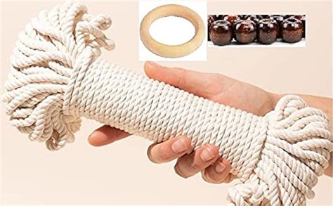 VMPS Twisted Cotton Cord/Dori/Dhaga Thread (100 Meters, 4mm) for Cotton ...