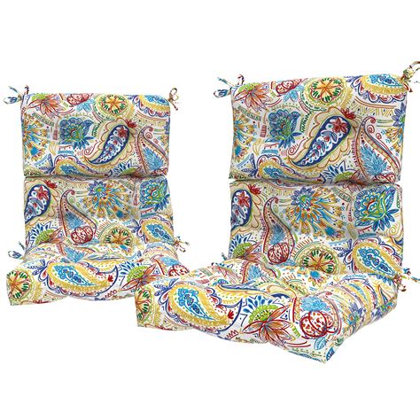 Buy LVTXIII 2 Pack Outdoor/Indoor High Back Chair Cushions, Deep Seat ...